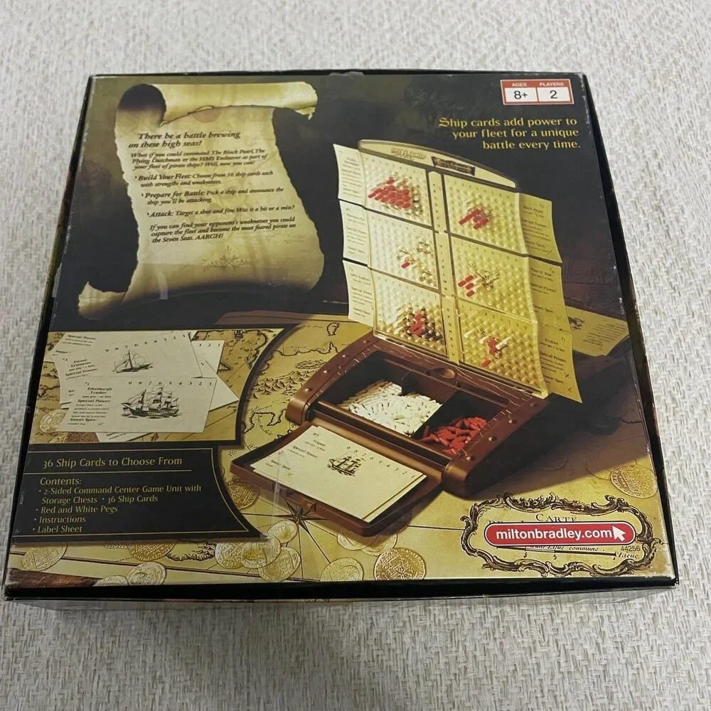 Battleship Command Game Disney Pirates of the Caribbean Open Box Complete